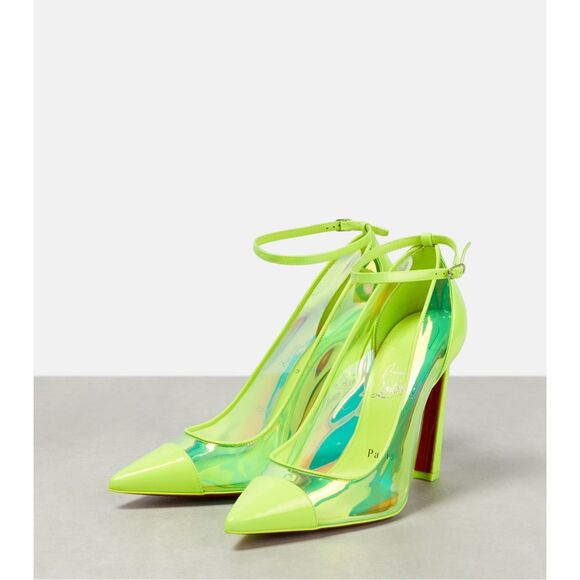 BNIB CHRISTIAN LOUBOUTIN Leather and PVC pumps EU 40 $1045